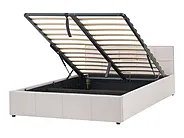 Seng med oppbevaring LAURESSES Lys beige 120 x 200 cm_1150416