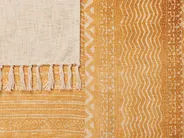 Blanket FIROZABAD Cotton 130 x 180 cm Orange_829243