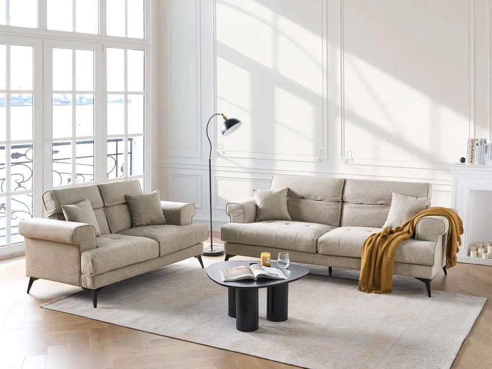 Soffa 3-sits SKIVE Taupe_946153