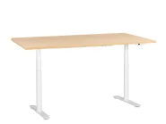 Electric Adjustable Standing Desk DESTINAS 180 cm 72 cm Light Brown/ White_1000429