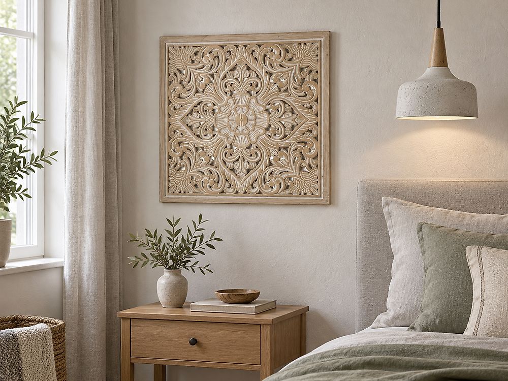Wall Decor YONORA 60 cm White