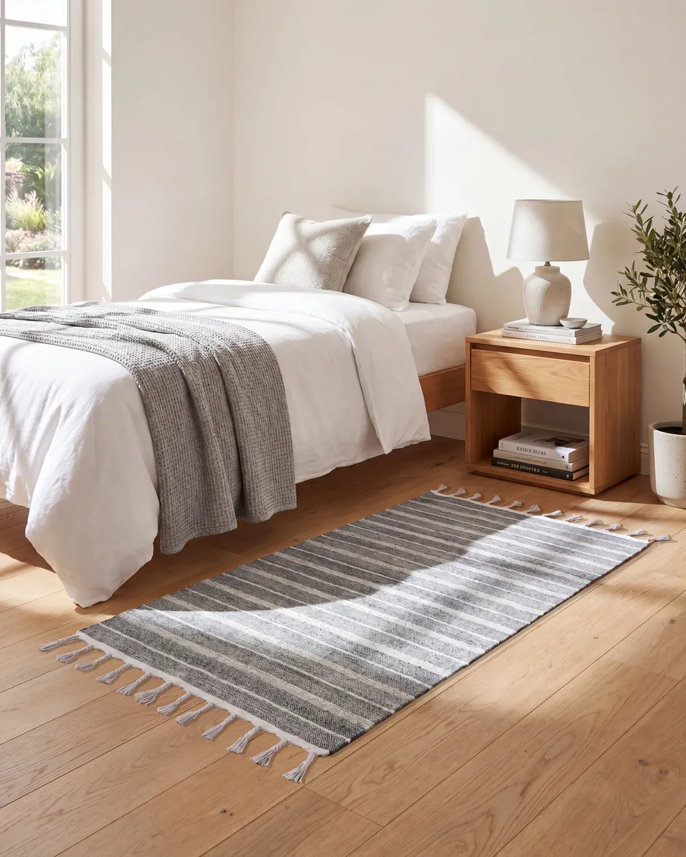 Rug BADEMLI Off-White 80 x 150 cm