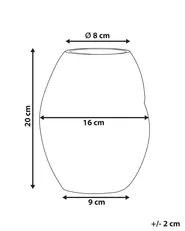 Flower Vase GERAKINI 20 cm Glass Orange_838246