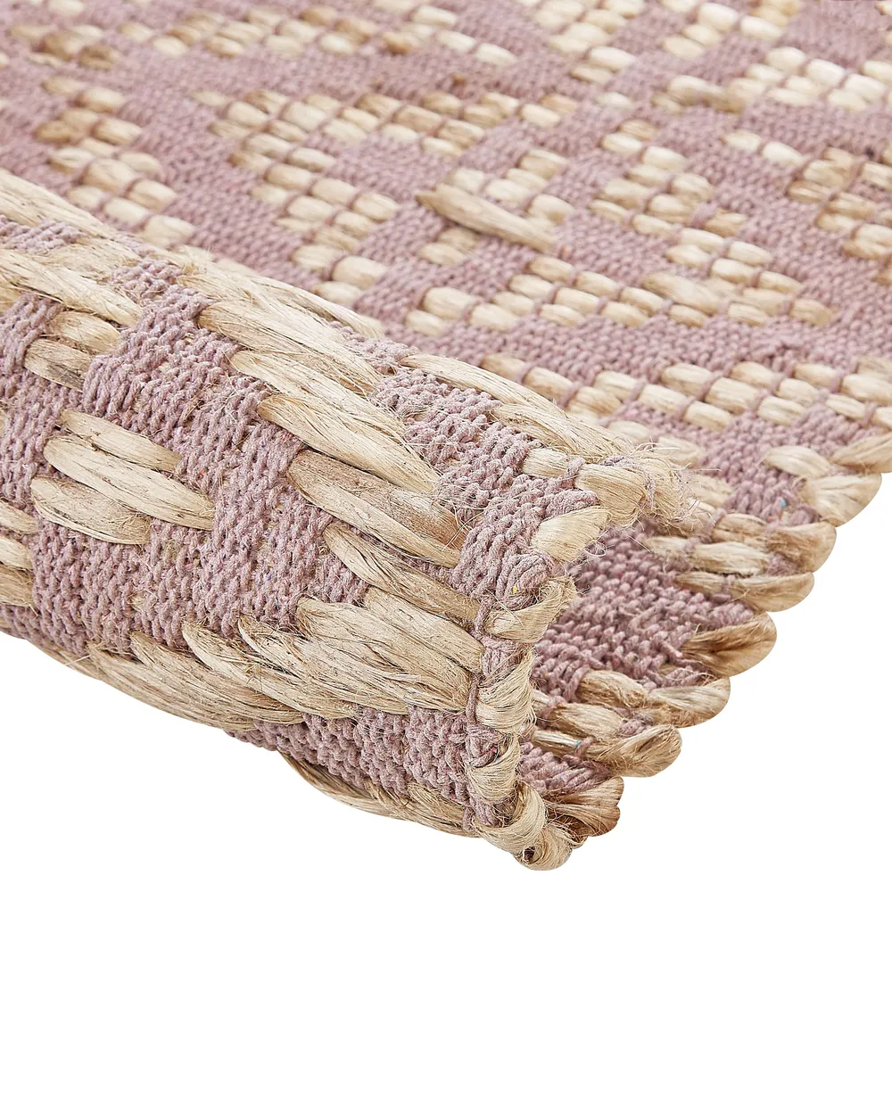 Rug GERZE Pink 80 x 150 cm Cotton_853493