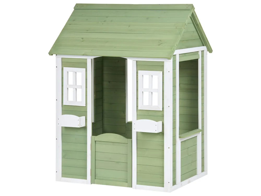 Garden Playhouse SAURIS Fir Wood Green