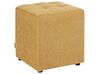 Pouffe KANSAS Fabric Yellow