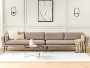 Garden Sofa 4 Seater LORETELLO Beige_872284
