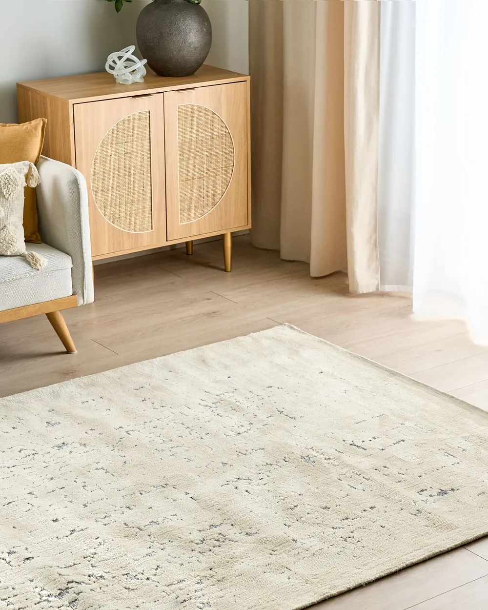 Area Rug Beige NAKUS Various Sizes
