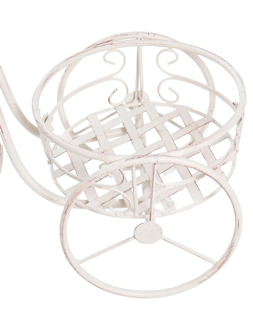 Plant Stand Bike HAREBELL 52 cm Metal Off-White_1093836