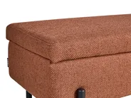 Shoe Bench SOLVANG Fabric Golden Brown with Storage_1043706