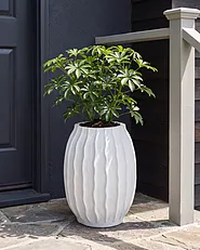 Plant Pot LUNGAU 35 cm White_1161852