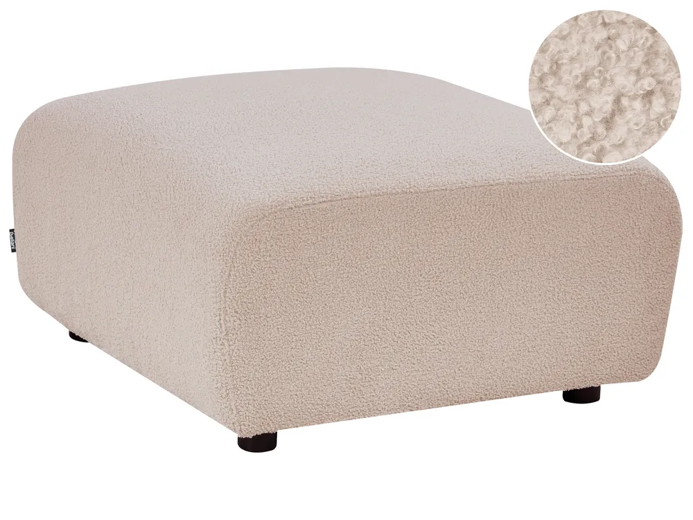 Ottoman KIVVIK Boucle Beige