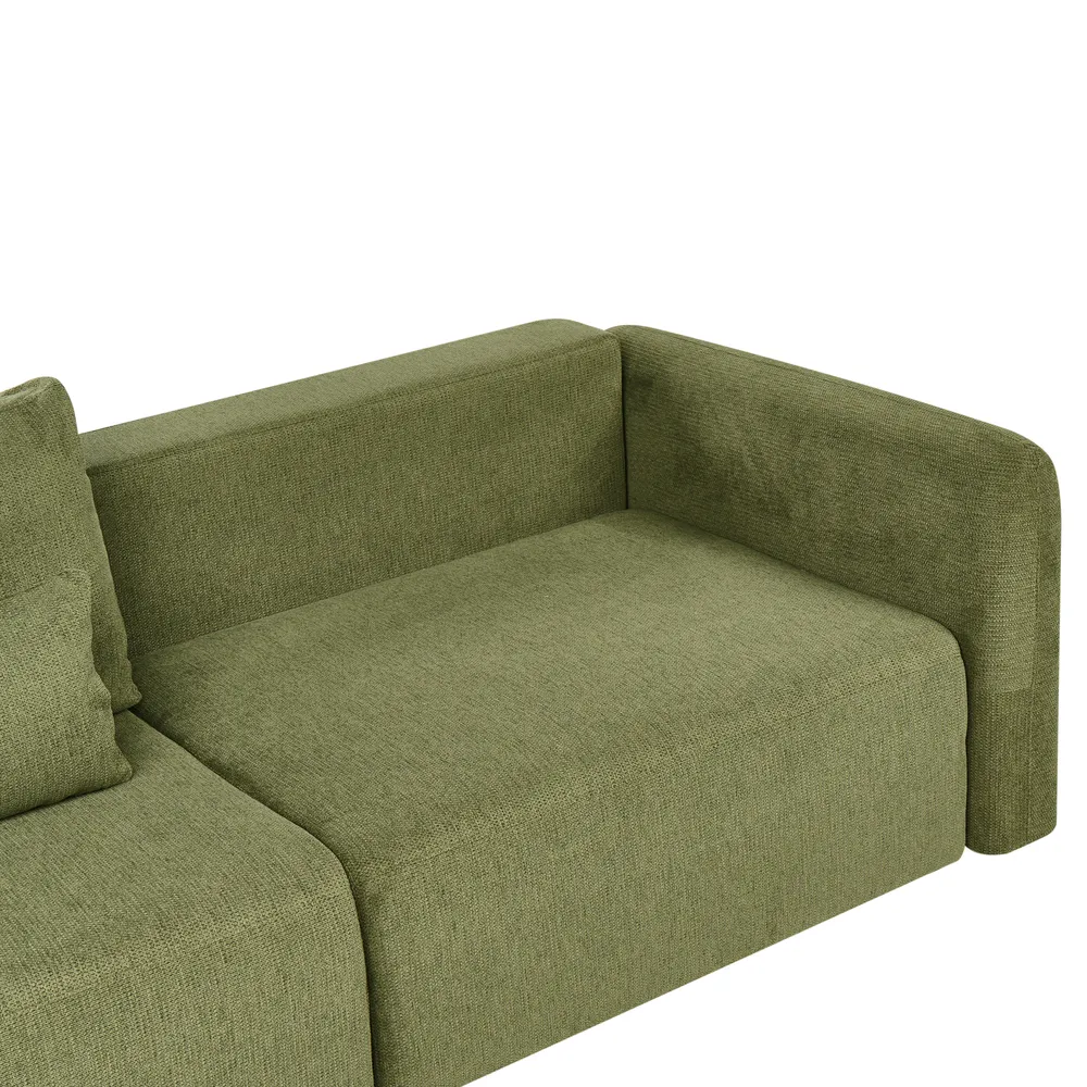 Bäddsoffa 3-sits VAXHOLM med förvaring Grön_1026820