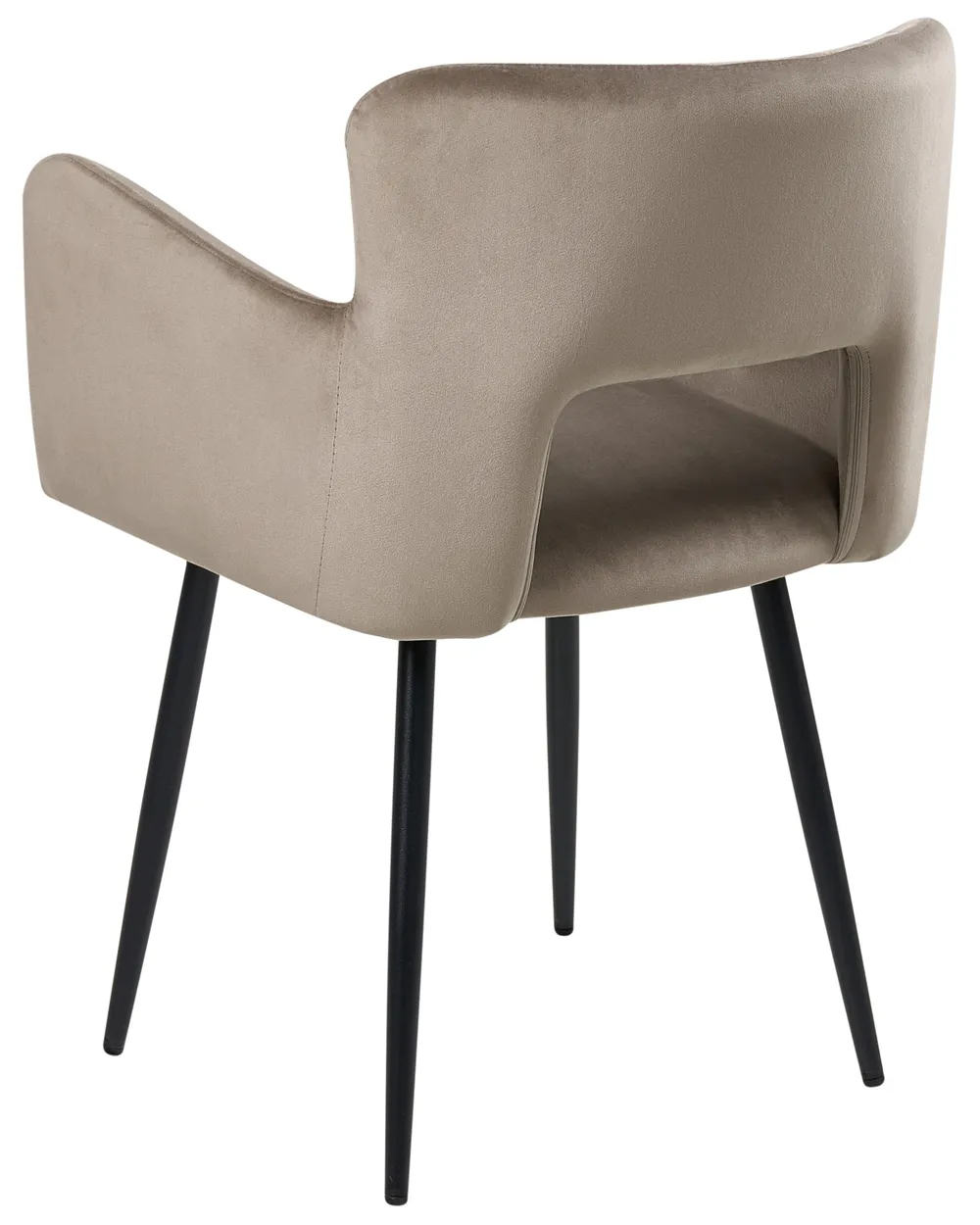 Set of 2 Dining Chairs SANILAC Velvet Taupe_1042842