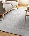 Tekoturkismatto ONTAKE Vaaleanharmaa 160 x 160 cm