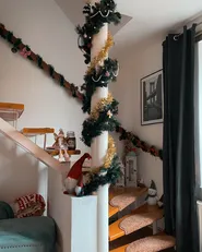 Christmas Garland LED TENALA 180 cm Green_817562