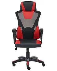 Office Chair IGNIS Faux Leather Red_1072859
