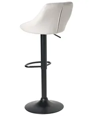 Set med 2 barstolar MEDULIN Vridbar Ljusgrå_1011538