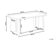 Matbord ATLIN Svart 180 cm 90 cm_943800