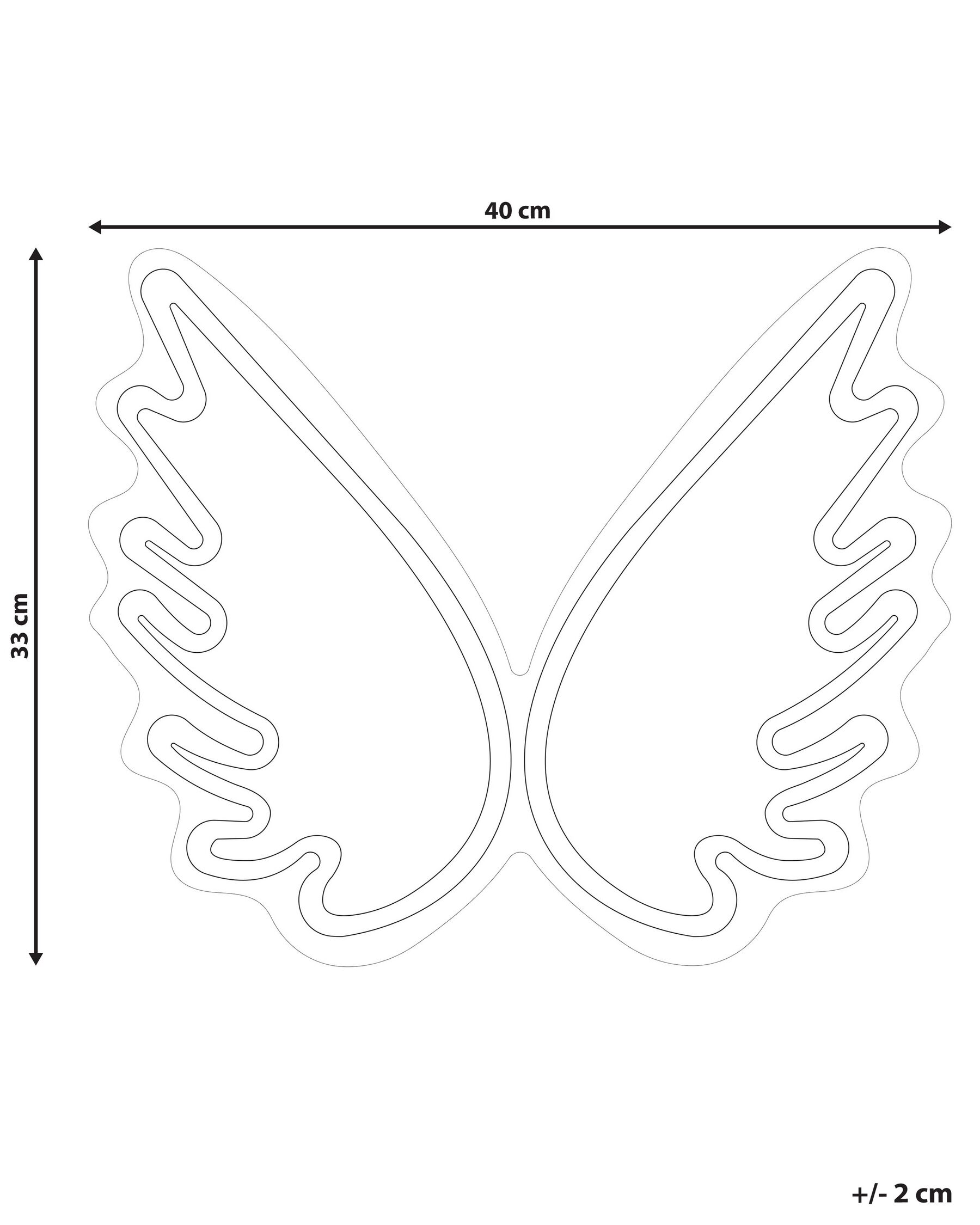 LED Neon Sign Angel Wings GABRIEL White_847774