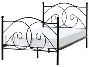Bed Metal DINARD 120 x 200 cm (EU Small Double) Black_1026457