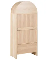 Glass Display Cabinet GLENWOOD 79 cm Light Brown_998708