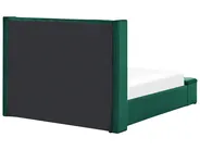 Bed with Storage Bench NOYERS Velvet Emerald Green 140 x 200 cm (EU Double)_834600