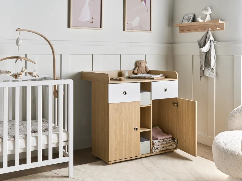 Changing Table Dresser DELISLE Light Brown_1007480