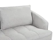 Sofa 3 Seater HOBRO Fabric Light Grey_949652