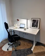 LED Desk Lamp CETUS with Dimmer Silver_1047314