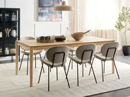 Dining Table ERMELO Natural Ash Wood 200 cm 100 cm_897115