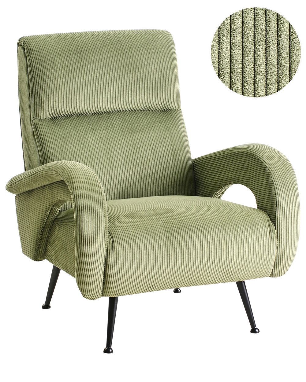 Armchair SVALOV Corduroy Green
