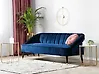 Sofa 3 Seater ALSVAG Velvet Navy Blue