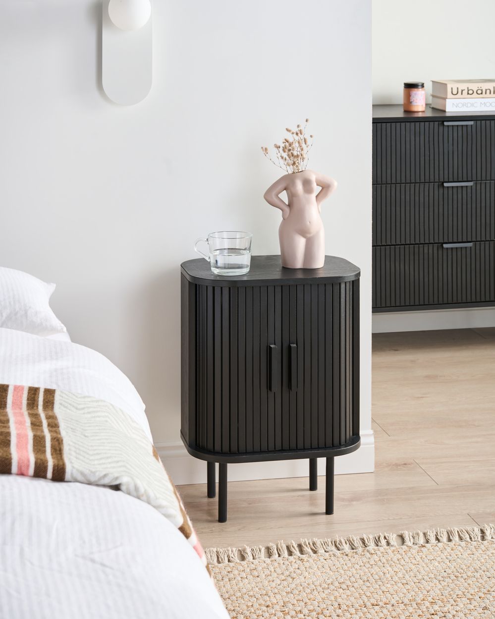 Nattbord BRADLEY Svart