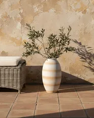 Flower Vase ZERVATA 42 cm Off-White_1032429