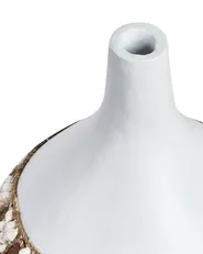 Decorative Vase SIMPANG 33 cm Ceramic White_849751