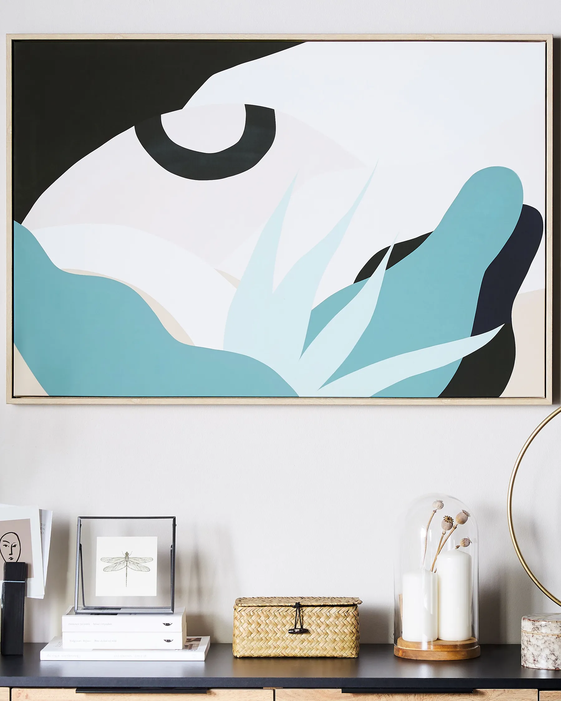 Canvas FORNEA 63 x 99 cm Abstract Motif Multicolour_787540