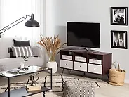 TV-bänk FOSTON Brun/ Vit_1182315