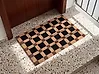 Ovimatto VILLASIS Beige/musta 60 x 90 cm Kookoskuitu