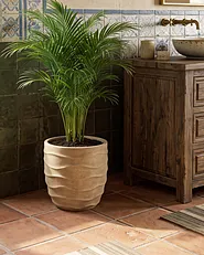 Plant Pot SAMNAUN 39 cm Beige_1161970