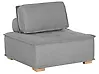 1-Seat Section TIBRO Fabric Grey