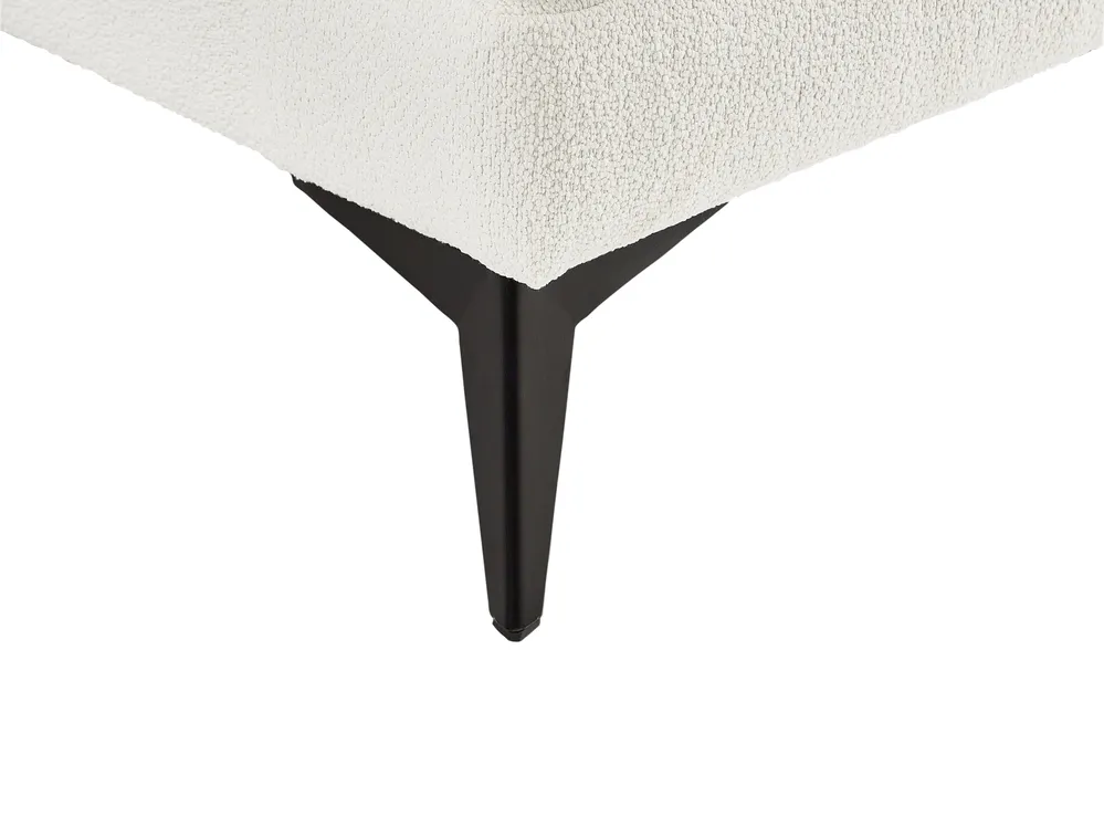 Sofa 2 Seater SKIVE Boucle White_948675