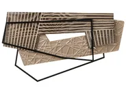 Wall Decor ENNIS Metal 36 cm Brown_995365
