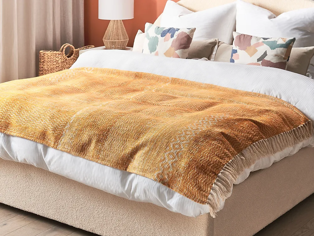 Torkkupeitto FIROZABAD puuvilla 130 x 180 cm Oranssi_1183399