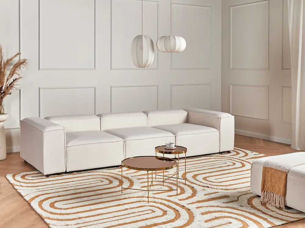 Modular Sofa 3 Seater ARDAL Boucle Off-White