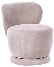 Nojatuoli pyörivä BLOMMA Chenille Beige_1163666