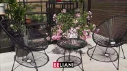 Garden Chair ACAPULCO II PE Rattan Blue_898284