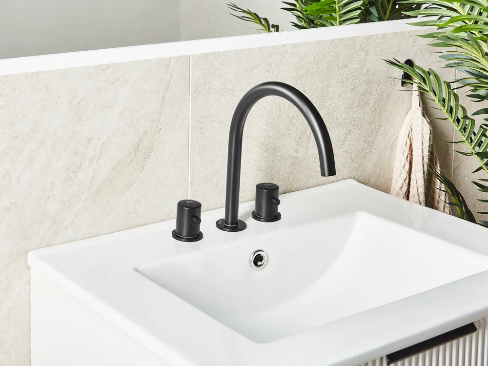 Basin Mixer Tap PILCOMAYO Brass Black