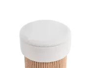 Storage Pouffe RICHEY Boucle Off-White_991611