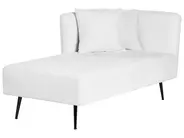 Right-Hand Chaise Longue RIOM Fabric White_877303